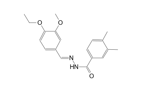 N'-[(E)-(4-ethoxy-3-methoxyphenyl)methylidene]-3,4-dimethylbenzohydrazide