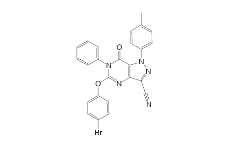 5-(4-Bromophenoxy)-7-oxo-6-phenyl-1-p-tolyl-6,7-dihydro-1H-pyrazolo[4,3-d]pyrimidine-3-carbonitrile