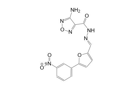 4-Amino-N-[(E)-[5-(3-nitrophenyl)-2-furanyl]methylideneamino]-1,2,5-oxadiazole-3-carboxamide