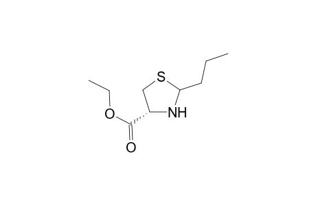 Ethyl 2-propyl-thiazolidine-4(R)-carboxylate