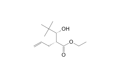 (2R)-2-[(1R)-1-hydroxy-2,2-dimethyl-propyl]pent-4-enoic acid ethyl ester