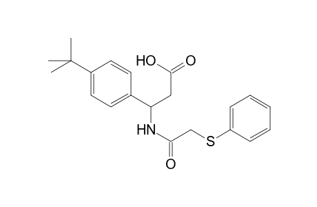 3-(4-tert-butylphenyl)-3-(2-phenylsulfanylethanoylamino)propanoic acid