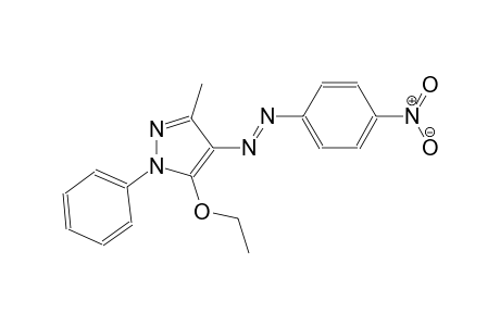ethyl 3-methyl-4-[(E)-(4-nitrophenyl)diazenyl]-1-phenyl-1H-pyrazol-5-yl ether