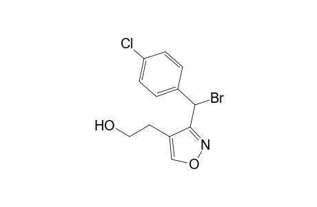 2-[3-[bromanyl-(4-chlorophenyl)methyl]-1,2-oxazol-4-yl]ethanol