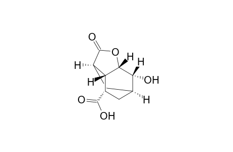 3,6-Methanobenzofuran-8-carboxylic acid, octahydro-7-hydroxy-2-oxo-, (3.alpha.,3a.beta.,6.alpha.,7.beta.,7a.beta.,8S*)-(.+-.)-