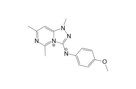 (4-methoxyphenyl)-(1,5,7-trimethyl-[1,2,4]triazolo[4,3-c]pyrimidin-4-ium-3-yl)azanide
