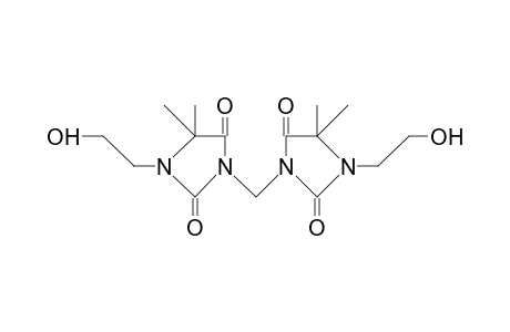 Bis-(4,4-dimethyl-2,5-dioxo-3-hydroxyethyl-imidazolidinyl-1)-methane