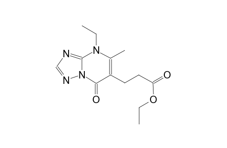 [1,2,4]triazolo[1,5-a]pyrimidine-6-propanoic acid, 4-ethyl-4,7-dihydro-5-methyl-7-oxo-, ethyl ester