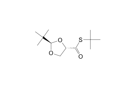 1,3-Dioxolane-4-carbothioic acid, 2-(1,1-dimethylethyl)-, S-(1,1-dimethylethyl) ester, (2R-trans)-