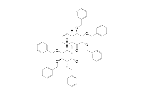 (2S,3S,4R,4aR,8R,8aS)-2,3,4-tris(benzyloxy)-8-[(2R,3R,4S,5R,6S)-3,4,5-tris(benzyloxy)-6-methoxy-tetrahydropyran-2-yl]-3,4,4a,7,8,8a-hexahydro-2H-naphthalen-1-one