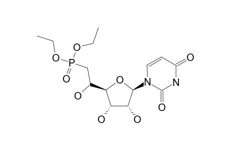 1-[6'-DEOXY-6'-DIETHYLPHOSPHONO-BETA-D-RIBO-(5'R/S)-HEXAFURANOSYL]-URACIL