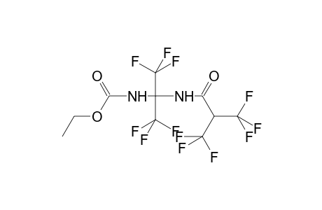 Carbamic acid, [2,2,2-trifluoro-1-(trifluoromethyl)-1-[[3,3,3-trifluoro-1-oxo-2-(trifluoromethyl)propyl]amino]ethyl]-, ethyl ester