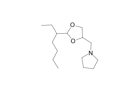 pyrrolidine, 1-[[2-(1-ethylpentyl)-1,3-dioxolan-4-yl]methyl]-