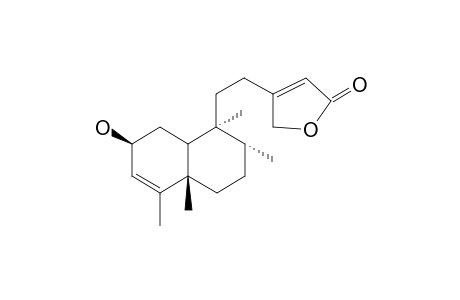 2B-HYDROXY-5B,10B-cis-17A,20A-CLERODA-3,13(14)-DIENE-15,16-OLIDE