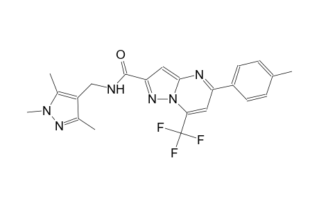 5-(4-methylphenyl)-7-(trifluoromethyl)-N-[(1,3,5-trimethyl-1H-pyrazol-4-yl)methyl]pyrazolo[1,5-a]pyrimidine-2-carboxamide