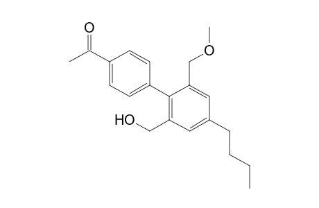 4-Acetyl-4'-butyl-6'-(hydroxymethyl)-2'-methoxymethylbiphenyl