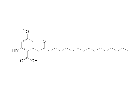 6-Hydroxy-4-methoxy-2-(2'-oxoheptadecyl)benzoic acid