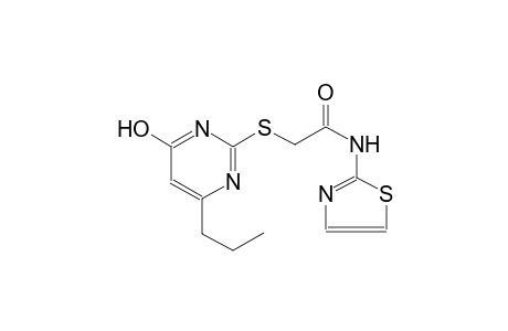 2-(4-Hydroxy-6-propyl-pyrimidin-2-ylsulfanyl)-N-thiazol-2-yl-acetamide