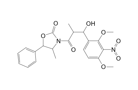 2-Oxazolidinone, 3-[3-(2,5-dimethoxy-3-nitrophenyl)-3-hydroxy-2-methyl-1-oxopropyl]-4-methyl-5-phenyl-, [4R-[3(2R*,3R*),4.alpha.,5.alpha.]]-