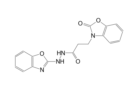 N'-(1,3-benzoxazol-2-yl)-3-(2-oxo-1,3-benzoxazol-3(2H)-yl)propanohydrazide