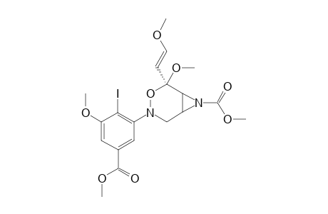 3-[(2-iodo-3-methoxy-5-(methoxycarbonyl)phenyl]-5-methoxy-5-[2(E)-(mthoxy)ethenyl]-7-(methoxycarbonyl)-3,7-diaza-4-oxabicyclo[4.1.0]heptane