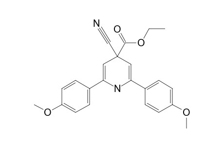2,6-DI-(4-METHOXYPHENYL)-4-CYANO-4-ETHOXYCARBONYL-1,4-DIHYDROPYRIDINE