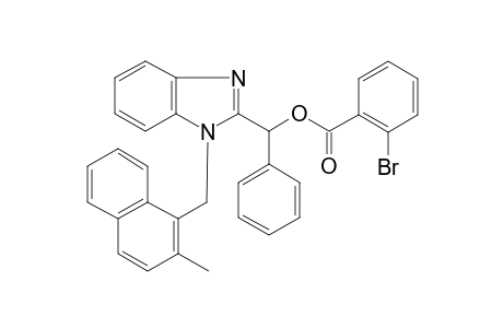 2-Bromo-benzoic acid [1-(2-methyl-naphthalen-1-ylmethyl)-1H-benzoimidazol-2-yl]-phenyl-methyl ester