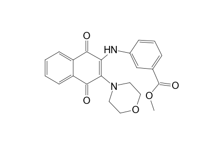 3-[(1,4-diketo-3-morpholino-2-naphthyl)amino]benzoic acid methyl ester