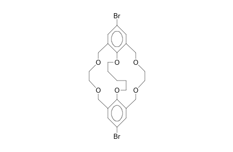 11,22-Dibromo-1,7,15,18,27,30-tetraoxa(7.6.6)(1,2,6)cyclophane