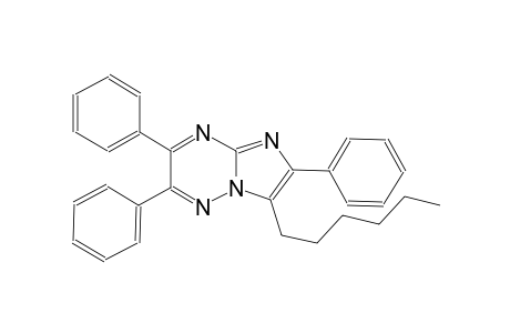 7-Hexyl-2,3,6-triphenyl-imidazo[1,2-b][1,2,4]triazine