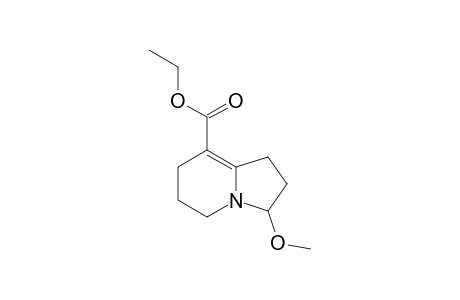 Ethyl 3-methoxy-1,2,3,5,6,7-hexahydroindolizine-8-carboxylate