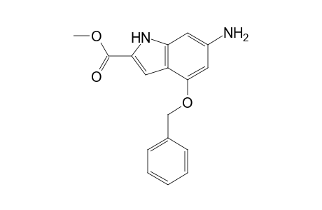 1H-Indole-2-carboxylic acid, 6-amino-4-(phenylmethoxy)-, methyl ester