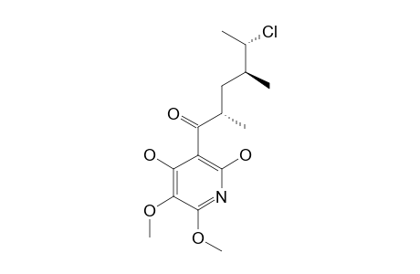 (2'S,4'S,5'S)-5,6-DIMETHOXY-4-HYDROXY-5'-CHLORO-2',4'-DIMETHYL-1'-OXOHEPTYL-2-HYDROXYPYRIDINE;ATPENIN-A4