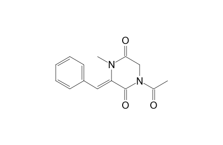 (Z)-1-ACETYL-3-BENZYLIDENE-4-METHYL-PIPERAZINE-2,5-DIONE