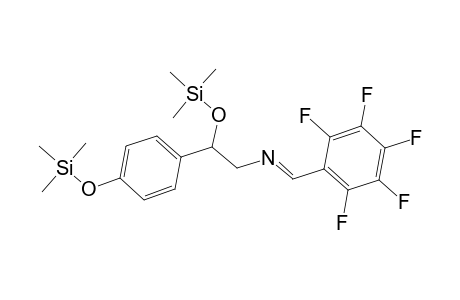 Benzeneethanamine, N-[(pentafluorophenyl)methylene]-.beta.,4-bis[(trimethylsilyl)oxy]-