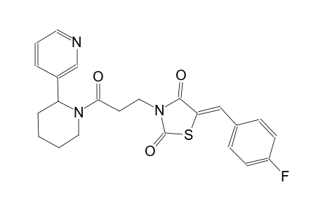 2,4-thiazolidinedione, 5-[(4-fluorophenyl)methylene]-3-[3-oxo-3-[2-(3-pyridinyl)-1-piperidinyl]propyl]-, (5Z)-