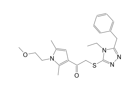 ethanone, 2-[[4-ethyl-5-(phenylmethyl)-4H-1,2,4-triazol-3-yl]thio]-1-[1-(2-methoxyethyl)-2,5-dimethyl-1H-pyrrol-3-yl]-