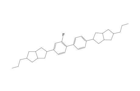2-[3-fluoro-4-[4-(5-propyl-1,2,3,3a,4,5,6,6a-octahydropentalen-2-yl)phenyl]phenyl]-5-propyl-1,2,3,3a,4,5,6,6a-octahydropentalene