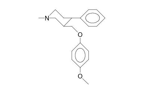 trans-4-Phenyl-1-methyl-3-(4-methoxy-phenoxymethyl-piperidine