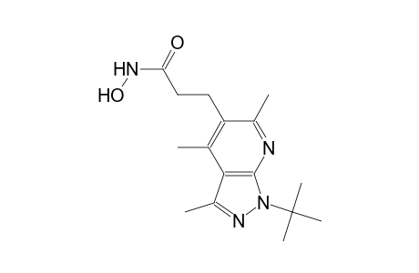 1H-pyrazolo[3,4-b]pyridine-5-propanamide, 1-(1,1-dimethylethyl)-N-hydroxy-3,4,6-trimethyl-