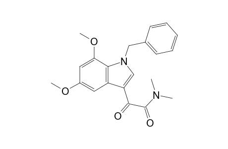 N,N-Dimethyl-2-(1-benzyl-5,7-dimethoxyindole-3-yl)glyoxylamide