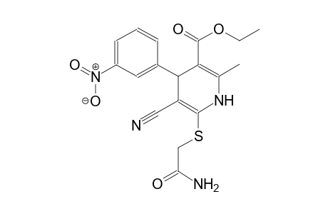 ethyl 6-[(2-amino-2-oxoethyl)sulfanyl]-5-cyano-2-methyl-4-(3-nitrophenyl)-1,4-dihydro-3-pyridinecarboxylate