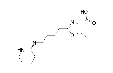 (S)-5-Methyl-2-[4-(piperidine-2-ylideneamino)-butyl]-4,5-dihydro-1,3-oxazole-4-carboxylic Acid