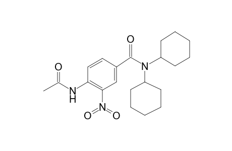 4-(Acetylamino)-N,N-dicyclohexyl-3-nitrobenzamide