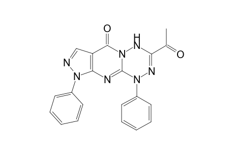 3-Acetyl-1,9-diphenyl-1,4-dihydropyrazolo[3,4-d]pyrimido[1,2-b][1,2,4,5]tetrazin-6-one