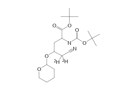 TERT.-BUTYL-2-(TERT.-BUTOXYCARBONYLAMINO)-5-CYANO-5,5-DIDEUTERIO-4-(TETRAHYDROPYRAN-2-YLOXY)-PENTANOATE