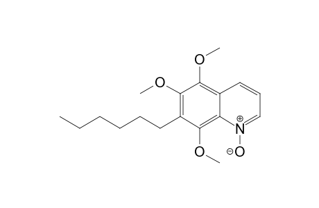5,6,8-trimethoxy-7-hexylquinoline N-oxide