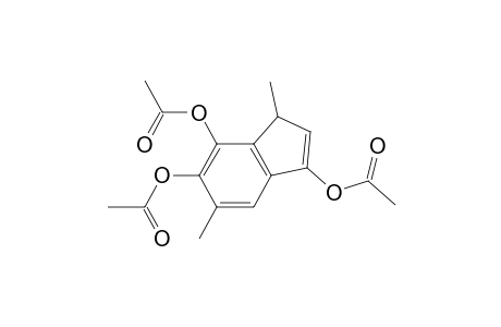 (+-)-3,6,7-Triacetoxy-1,5-dimethyl-1H-indene