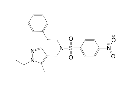 benzenesulfonamide, N-[(1-ethyl-5-methyl-1H-pyrazol-4-yl)methyl]-4-nitro-N-(2-phenylethyl)-