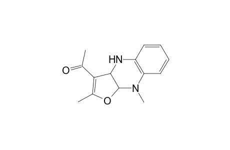 1-(2,9-dimethyl-4,9a-dihydro-3aH-furo[3,2-b]quinoxalin-3-yl)ethanone